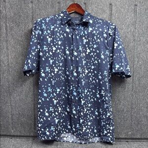 Ted Baker Artistic Blue and White Casual Shirt